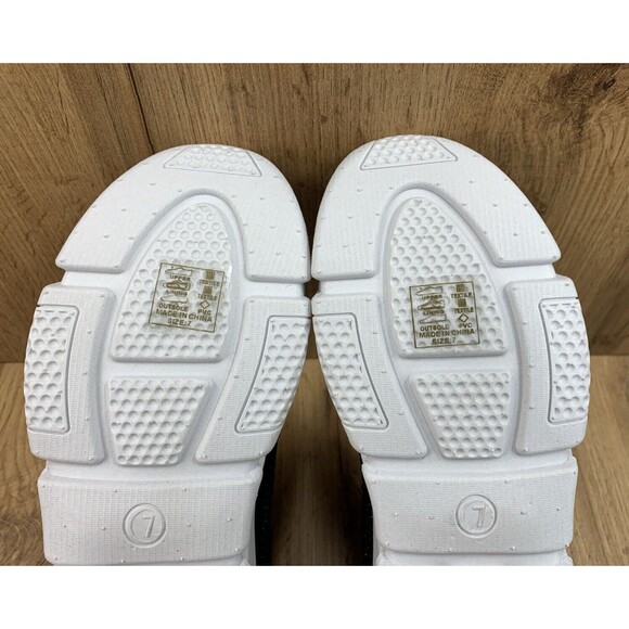 Azalea Wang DLamonds Sock Sneaker ShoesWomen's Size 7 Black Rhinestones Slip On - Picture 14 of 16